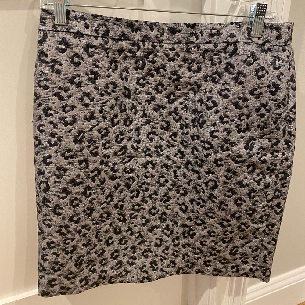 Leopard print skirt with some sparkle